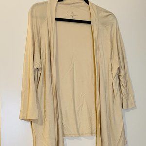 XL Tan Colored Open Front Cardigan